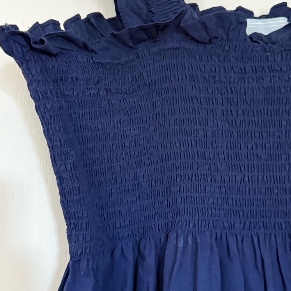 XXL Hill House Home the Ellie Nap Dress in Navy Cotton - Picture 4 of 6